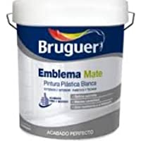 BRUGUER Pintura PLÁSTICA Emblema Mate Blanco 750 ML- Negro